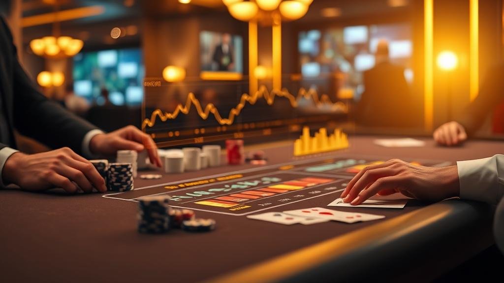 หน้าจอ myhuay แสดงเกมบาคาร่าและ AI