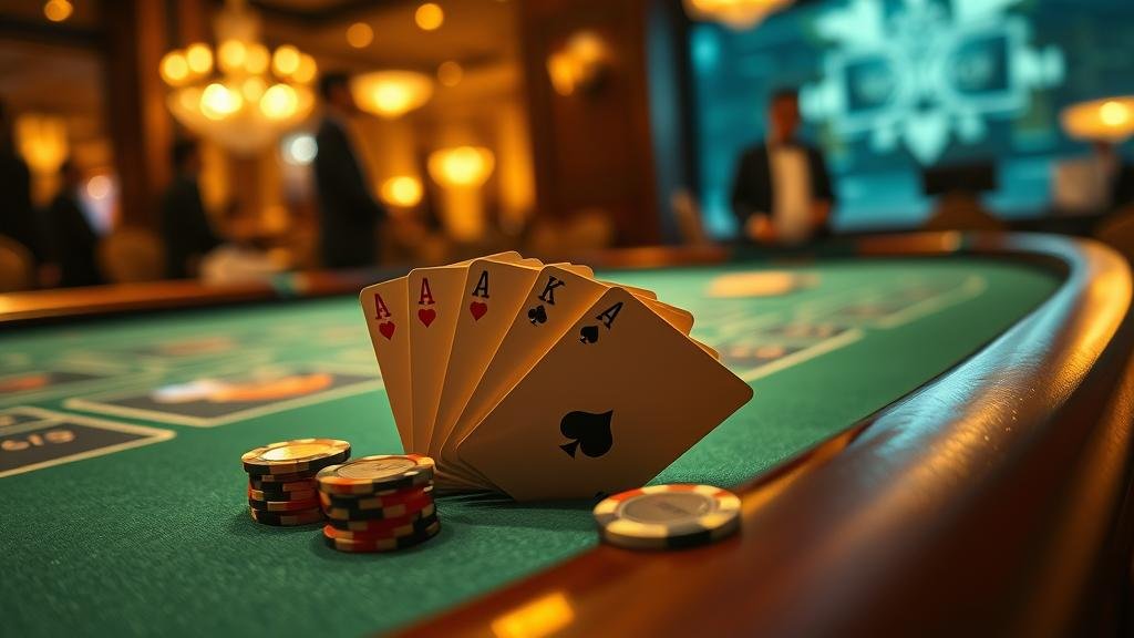 หน้าจอแสดงผลการเล่นบาคาร่าและเค้าไพ่