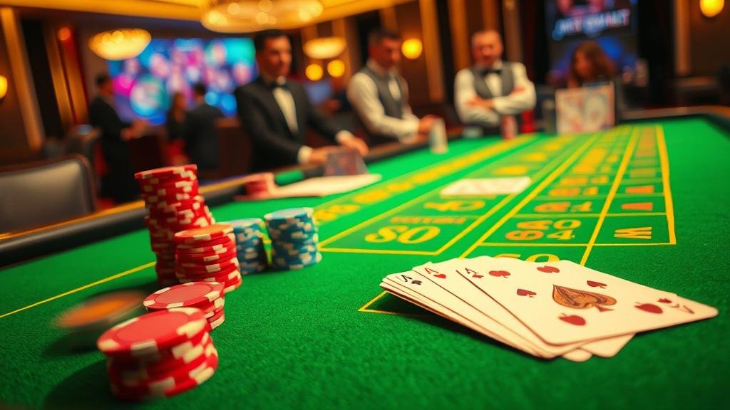 มือผู้เล่นกำลังเลือกไพ่บาคาร่า