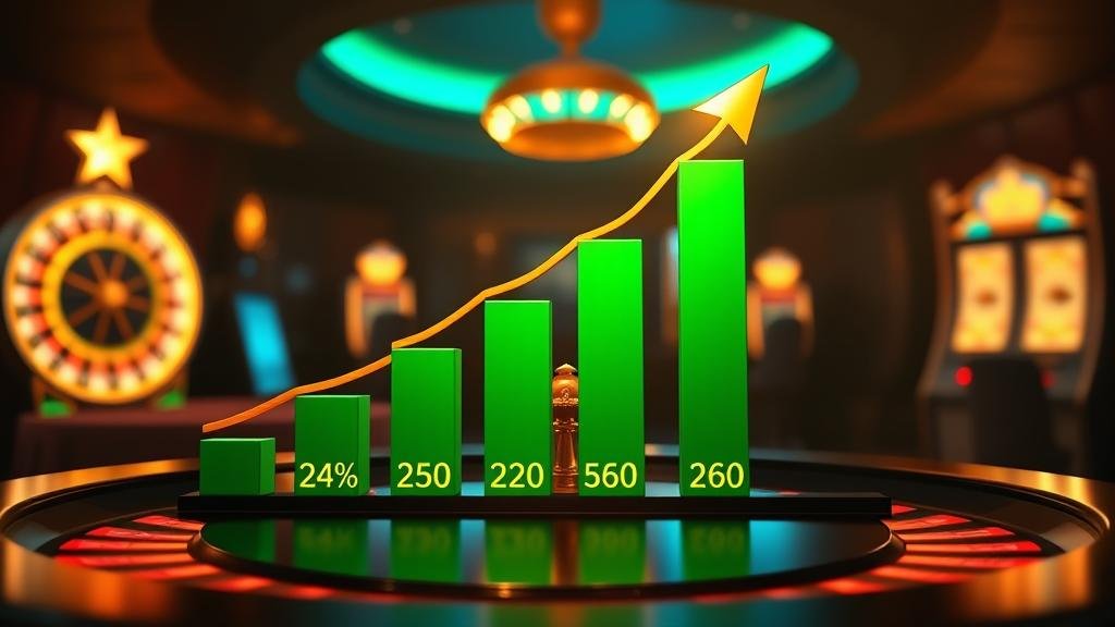 ภาพแสดงการปรับเบทและการกดถอนเงิน