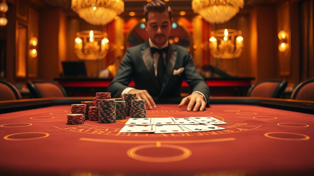 มือผู้เล่นถือไพ่บาคาร่าพร้อมแสดงผลลัพธ์