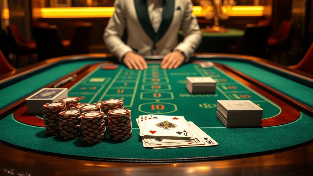 หน้าจอเล่นบาคาร่าสดพร้อมส่วนวางเดิมพัน