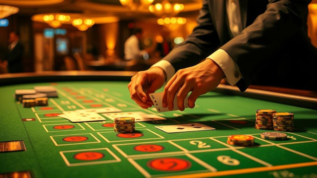 ดีลเลอร์สาวสวยในเกมบาคาร่า AE Sexy