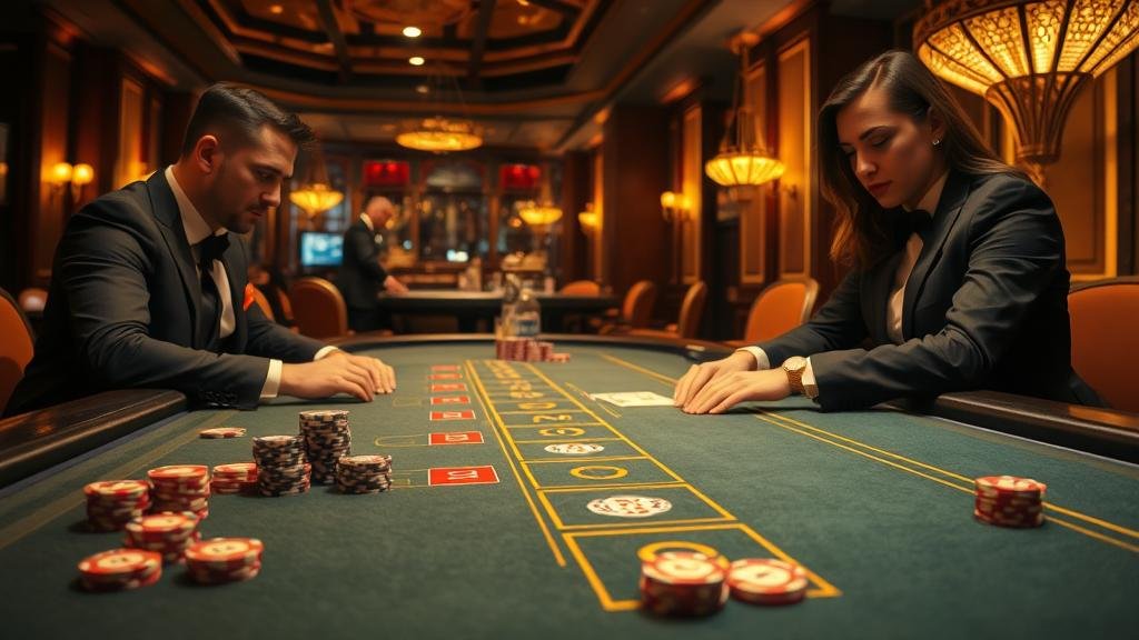 นักพนันมืออาชีพกำลังวิเคราะห์เกมบาคาร่า