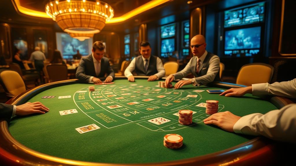 นักเดิมพันกำลังวางเดิมพันบาคาร่า