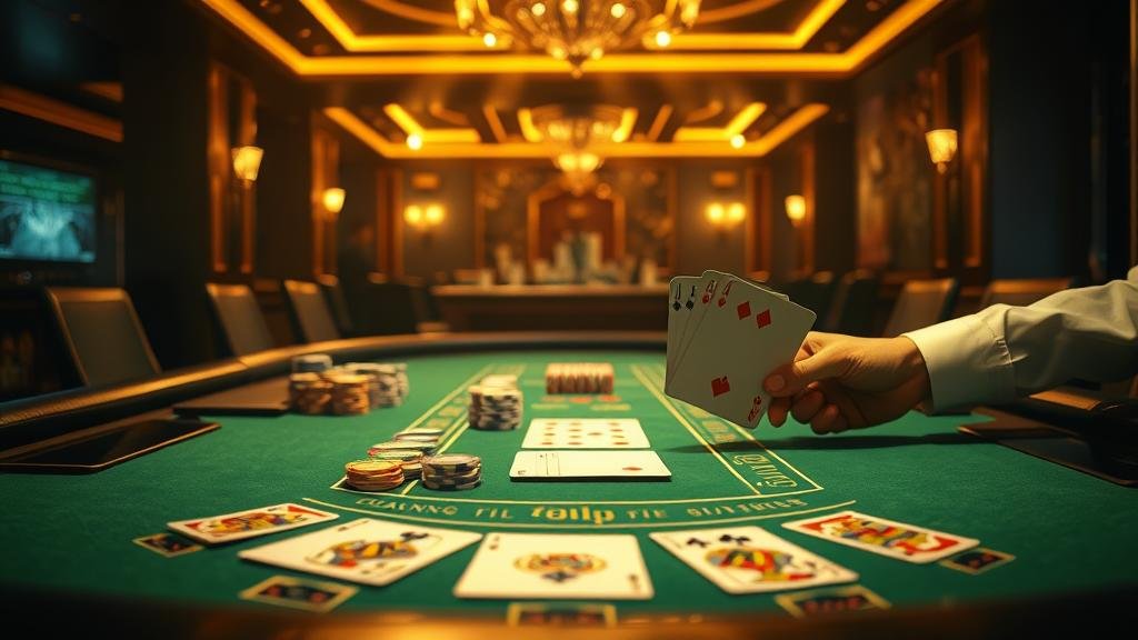 ตัวอย่างเค้าไพ่บาคาร่า สามตัด และมังกร