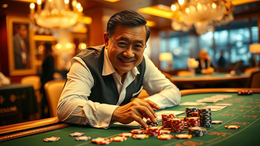 ตัวอย่างการชนะในเกมบาคาร่า