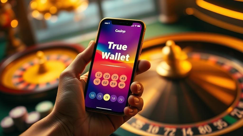 หน้าจอเกมสล็อตแสดงการชนะรางวัล