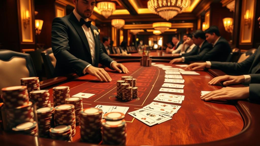 ไพ่บาคาร่าและชิปเดิมพัน