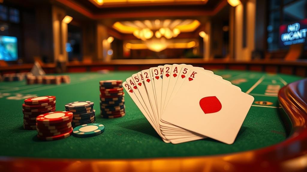 ตัวอย่างเค้าไพ่มังกรและสามตัดบาคาร่า