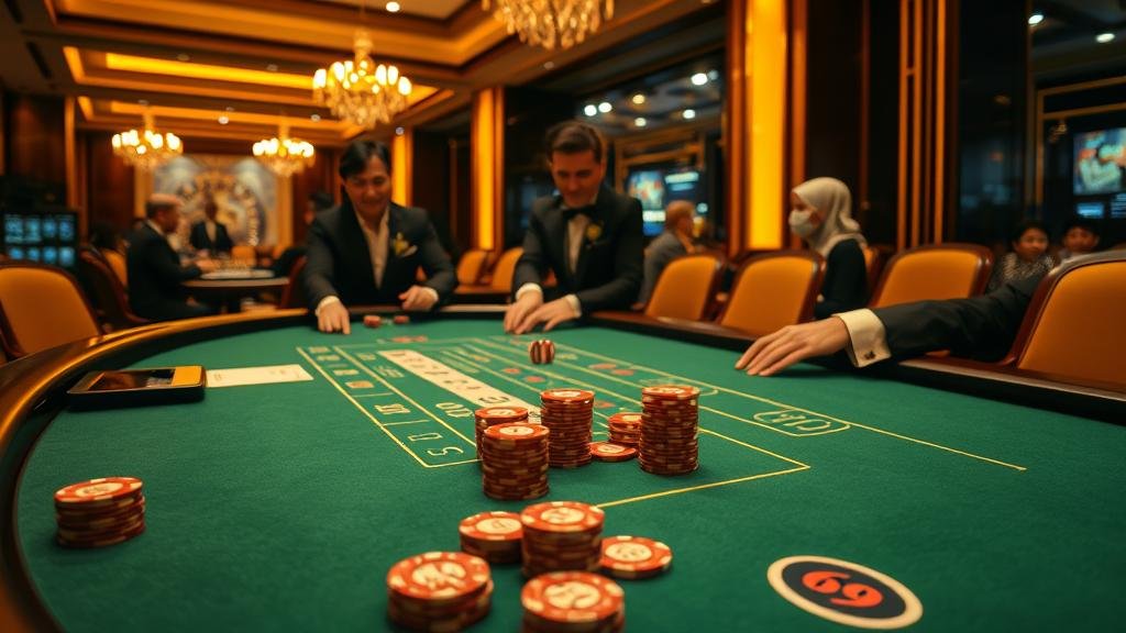 ตัวอย่างเค้าไพ่มังกรและปิงปองในบาคาร่า