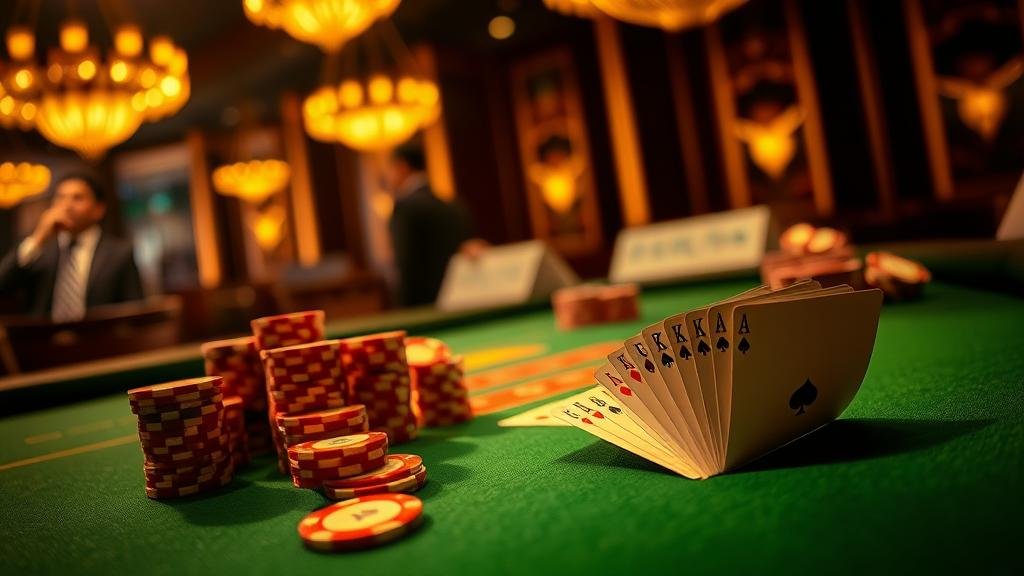 เค้าไพ่ปิงปองและสองตัด บาคาร่า