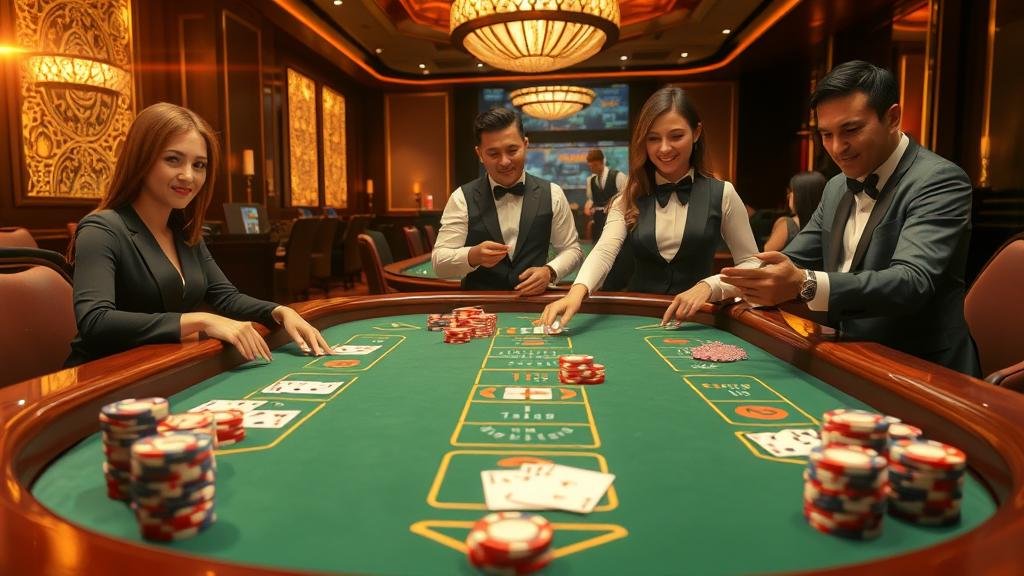 ตัวอย่างเค้าไพ่ปิงปองและสองตัดในบาคาร่า