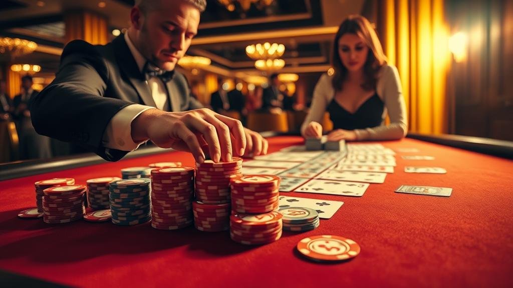 อินโฟกราฟิกแสดงรูปแบบไพ่บาคาร่าและกลยุทธ์