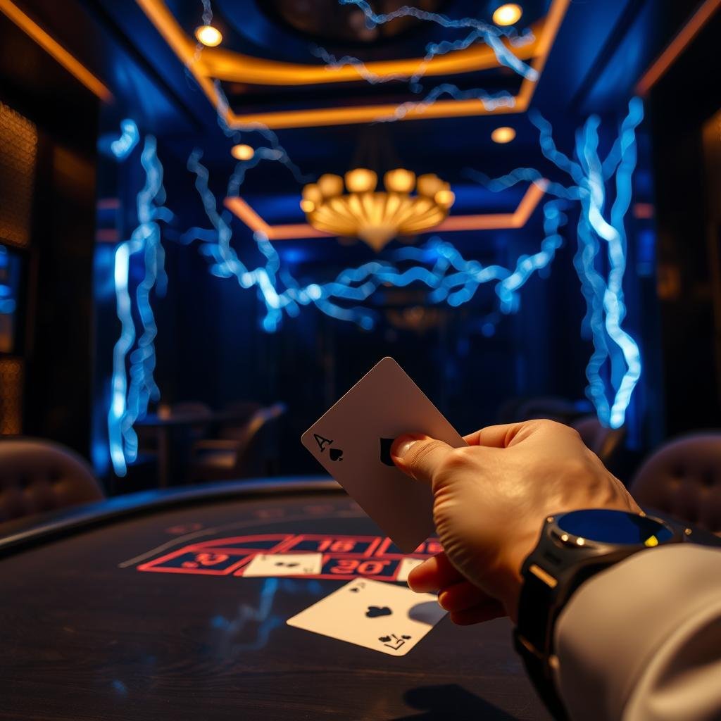 Baccarat Fast Card Reveal Auto Lightning customer success background
