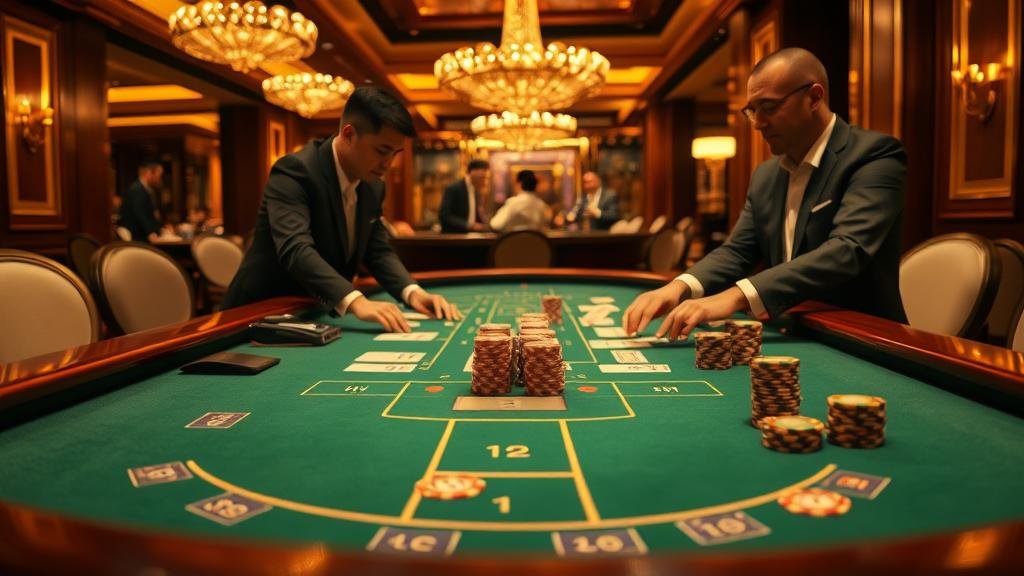 หน้าจอคอมพิวเตอร์แสดงเกมคาสิโนออนไลน์หลากหลาย