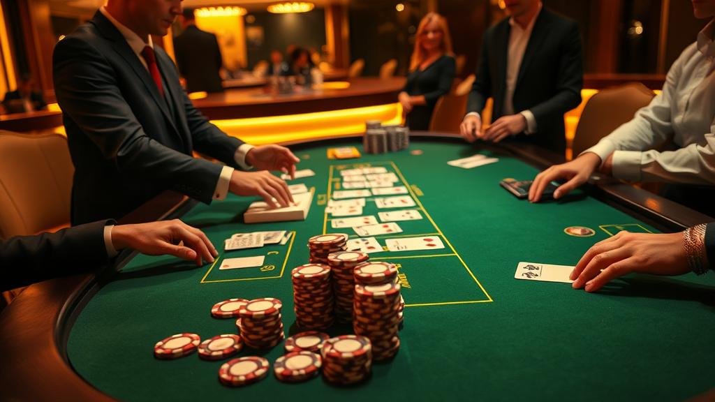 การแจกไพ่บาคาร่าสด