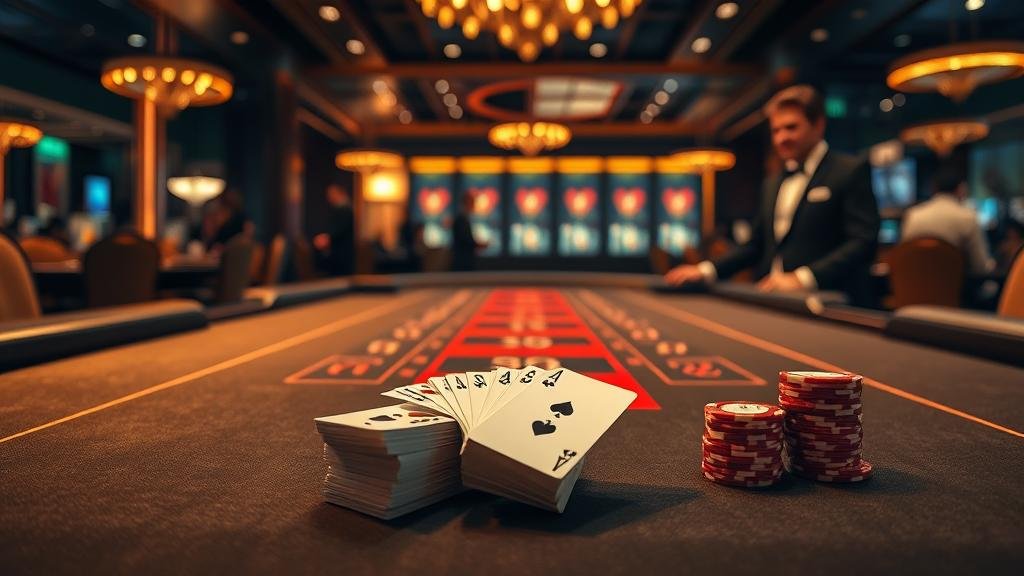 ตัวอย่างเค้าไพ่สองตัดในบาคาร่า