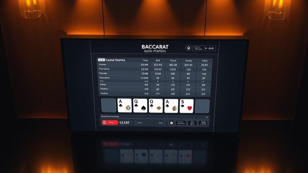 หน้าแดชบอร์ดแอปพลิเคชันบาคาร่าบนมือถือ