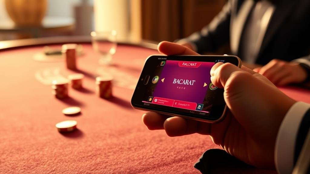 สถิติบาคาร่าและหน้าจอเกมบนมือถือ