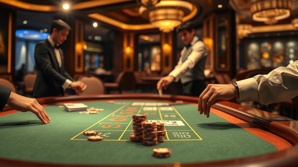 สถิติและเค้าไพ่บาคาร่าบนแท็บเล็ต