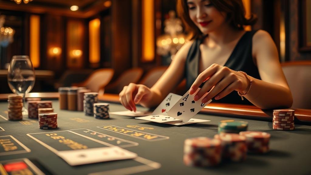 ตัวอย่างเค้าไพ่มังกรในบาคาร่า