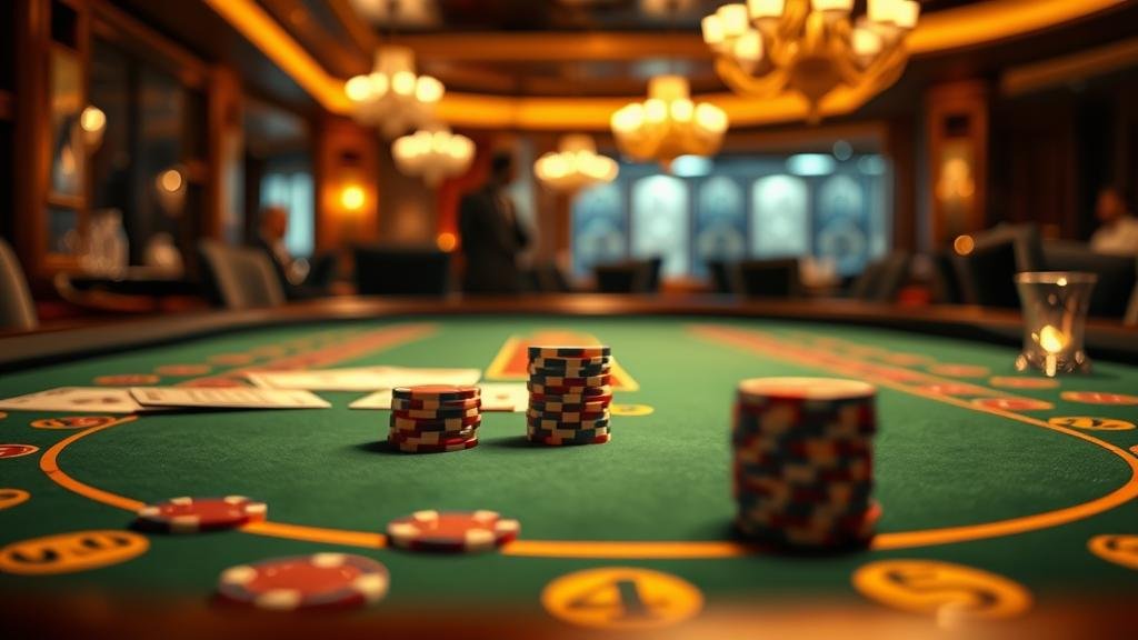 หน้าจอเกมบาคาร่า SA Gaming ช่วงกลางคืน