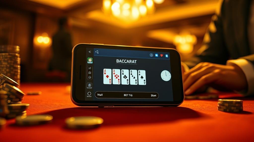 ตัวอย่างการบันทึกผลบาคาร่าบนแท็บเล็ต