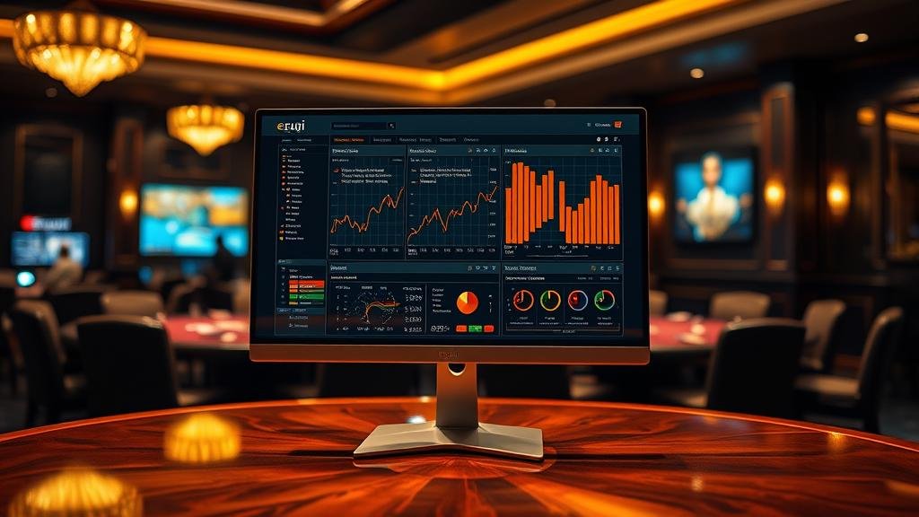 การเล่นบาคาร่าบนคอมพิวเตอร์ด้วยเมาส์และคีย์บอร์ด