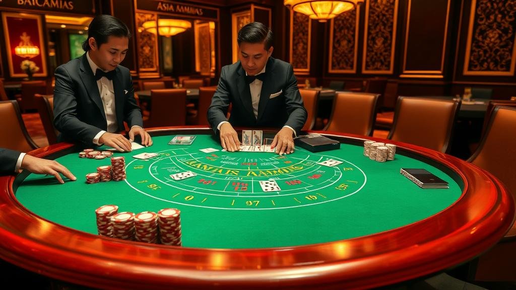 ตัวอย่างเค้าไพ่มังกรและปิงปองในบาคาร่า