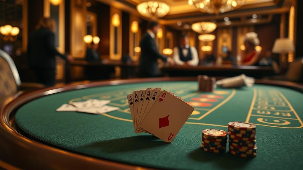 นักพนันกำลังวิเคราะห์เกมบาคาร่า