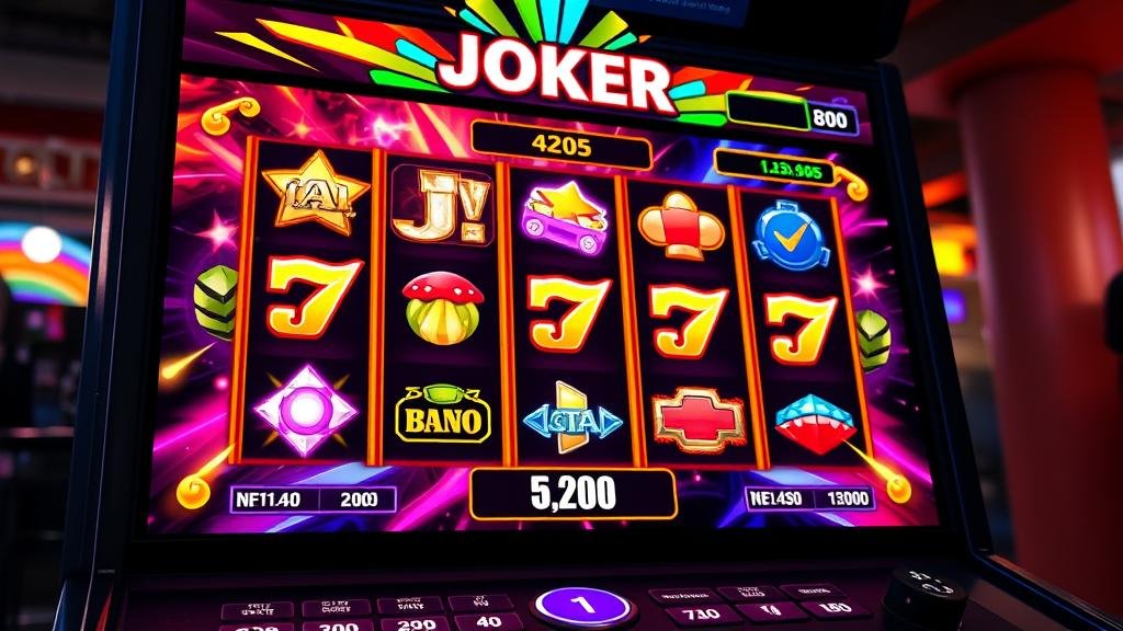 ภาพหน้าจอเกม JOKER GAMING แสดงการชนะรางวัลใหญ่