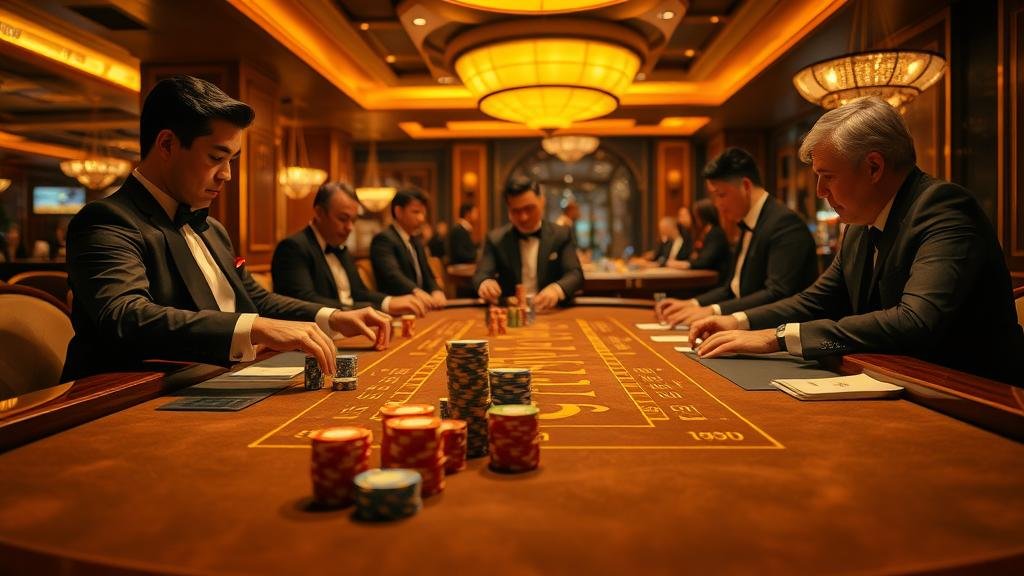 หน้าจอเกมบาคาร่าจากค่าย Playtech