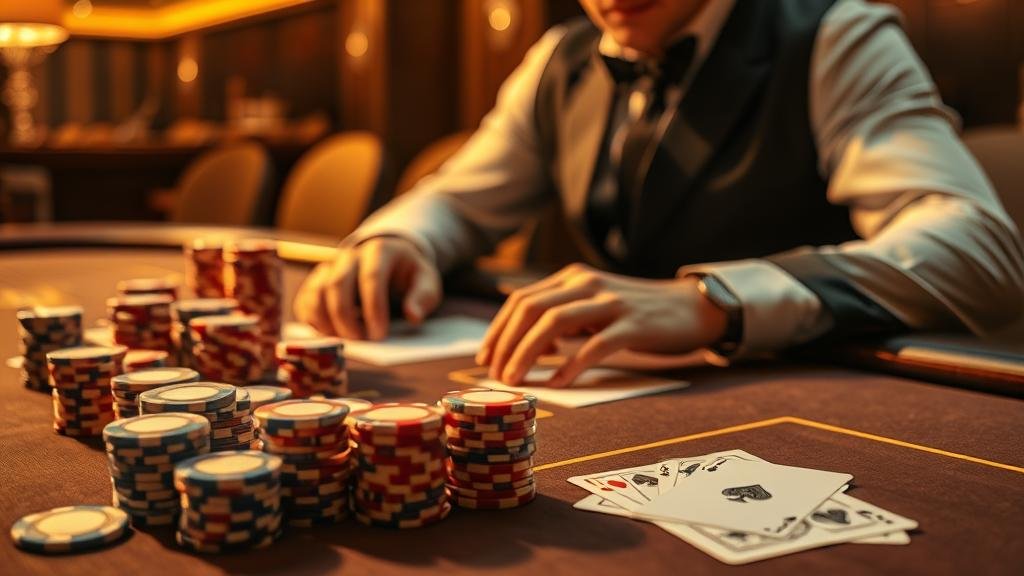 ตัวอย่างเค้าไพ่สองตัดในบาคาร่า