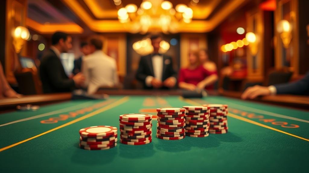 หน้าจอเกมบาคาร่าพร้อมฟีเจอร์จัดการเงินทุน