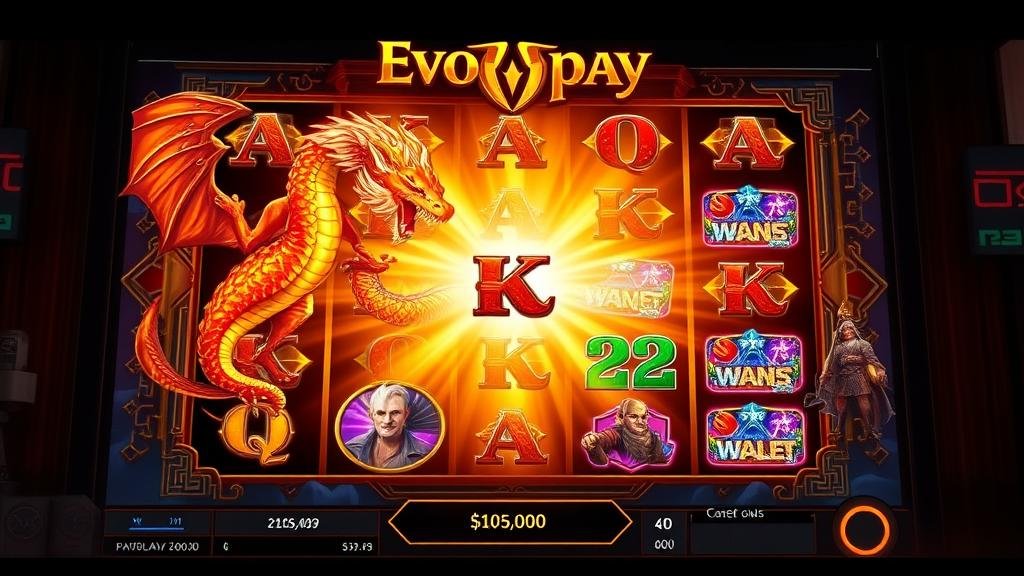 สตรีมเมอร์กำลังลุ้นโบนัสสล็อต Evoplay