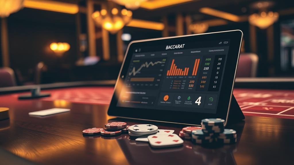 การวิเคราะห์สถิติบาคาร่าบนแท็บเล็ต