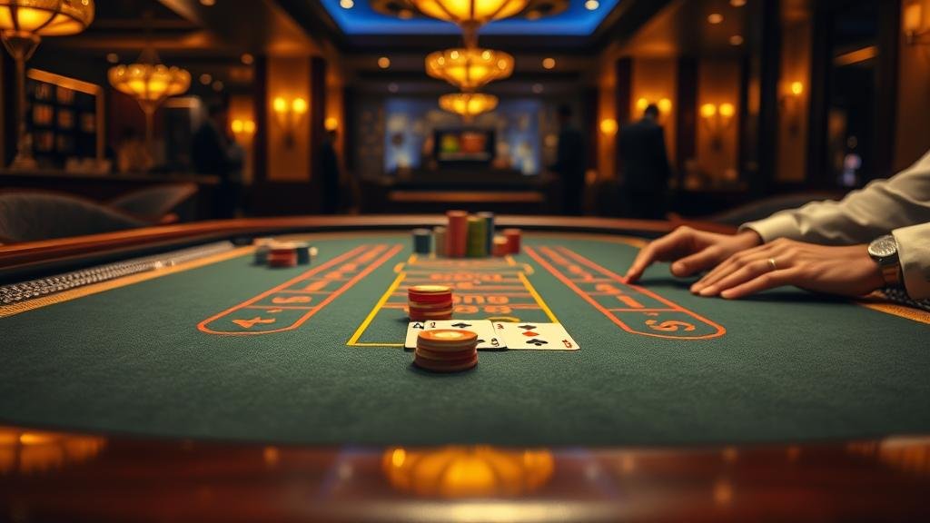 ตัวอย่างเค้าไพ่สองตัดในบาคาร่า