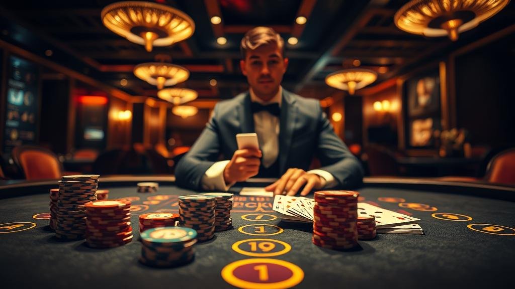 อินโฟกราฟิกแสดงกลยุทธ์การเดิมพันบาคาร่า