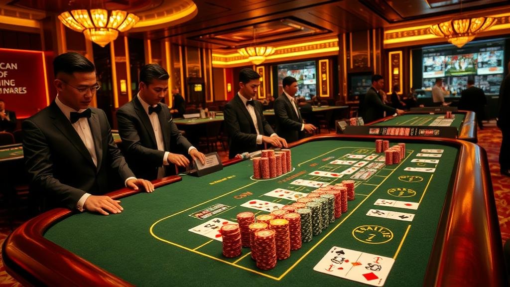 ตัวอย่างการออกไพ่บาคาร่า