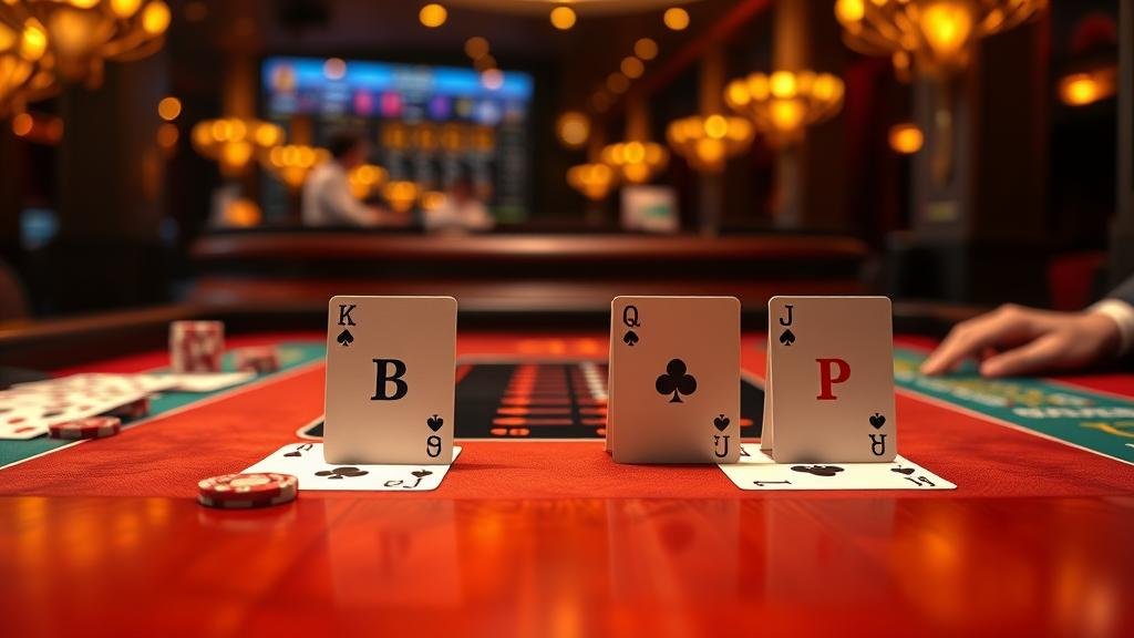 ตัวอย่างเค้าไพ่สามตัดและสองตัดบาคาร่า