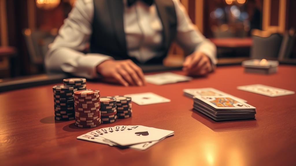 อินเทอร์เฟซเกมบาคาร่าแสดงอัตราจ่ายไพ่คู่