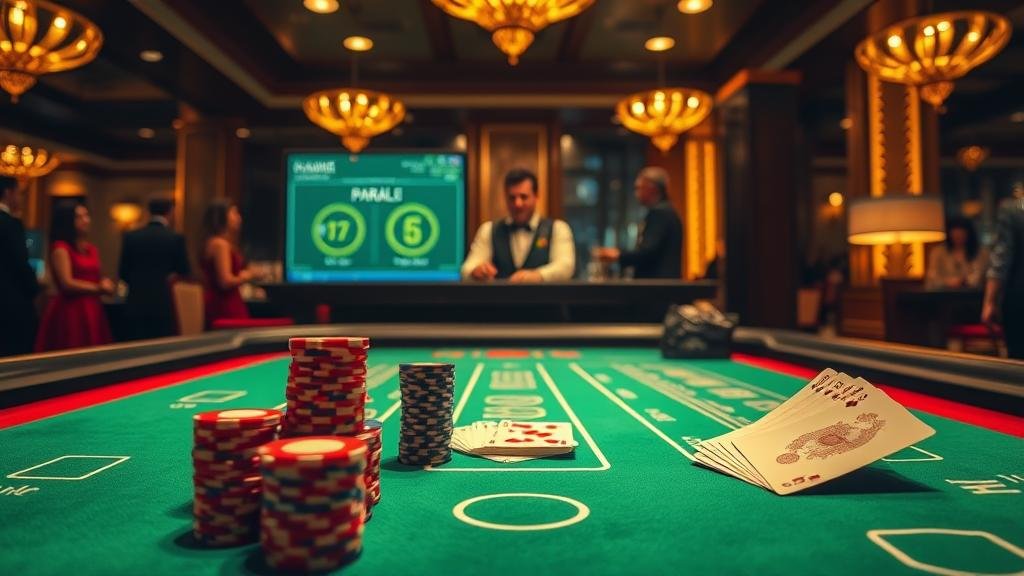 หน้าจอแสดงกลยุทธ์การเดินเงินบาคาร่าแบบพาโรลี