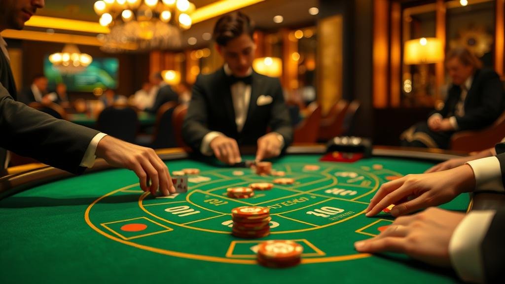 อินเทอร์เฟซเกมบาคาร่าสดจาก AE Casino