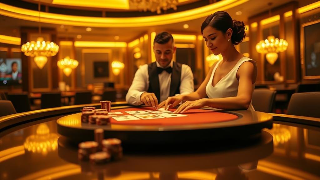 ตัวอย่างเค้าไพ่สองตัดในเกมบาคาร่า