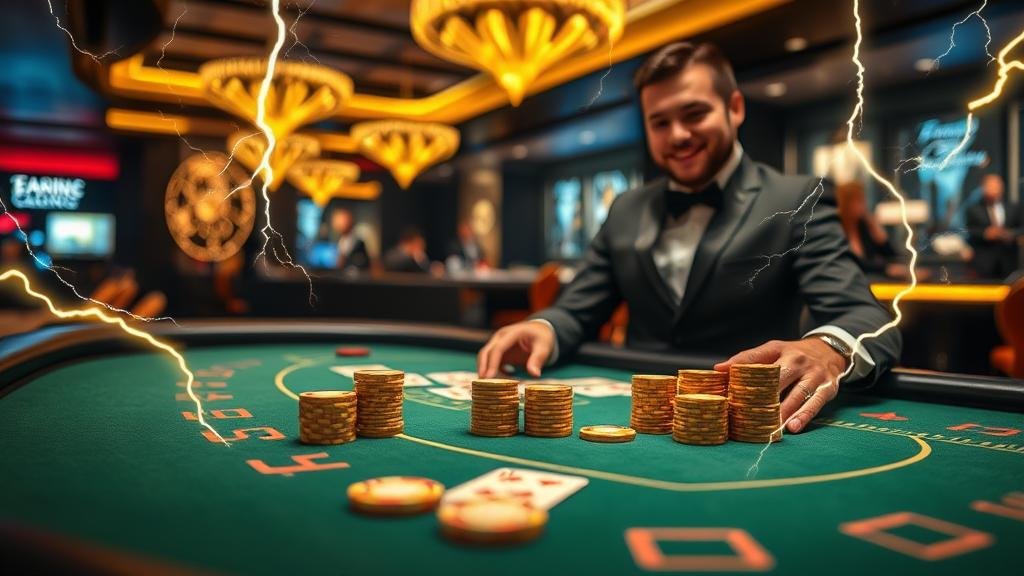 ตัวอย่างเค้าไพ่บาคาร่า: มังกร, ปิงปอง, สามตัด