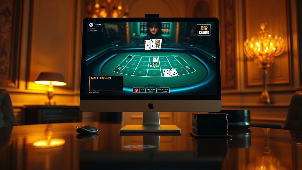 ผู้เล่นงบสูงวางเดิมพันบาคาร่า DG Casino บนคอมพิวเตอร์