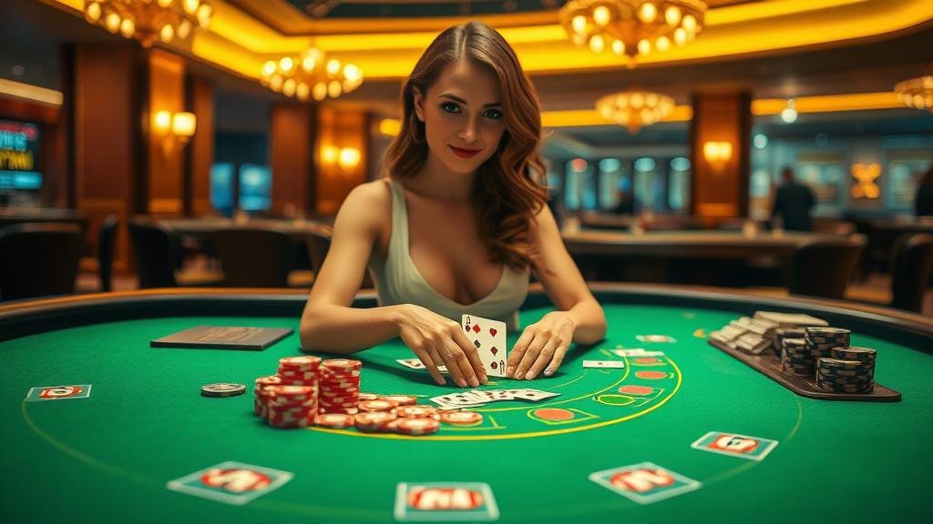 อินเทอร์เฟซเกมบาคาร่าสดที่น่าตื่นเต้น