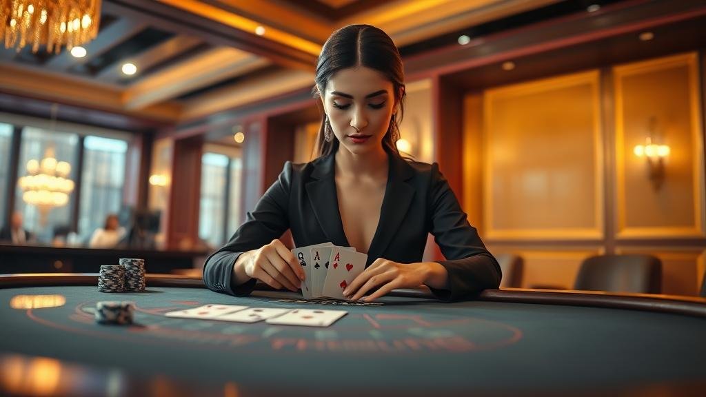 บรรยากาศการเล่นบาคาร่าสดกับดีลเลอร์สาวสวย