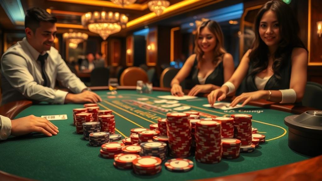 ภาพประกอบสูตรบาคาร่า: เค้าไพ่มังกรและปิงปอง